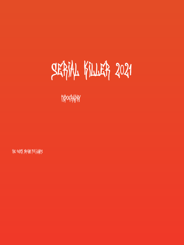 Serial Killer 2021 Poster