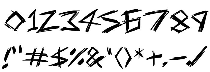 Serial Killers Font OTHER CHARS