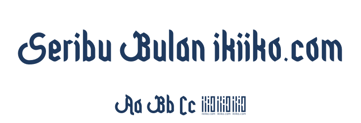 Seribu Bulan ikiiko.com Font Preview