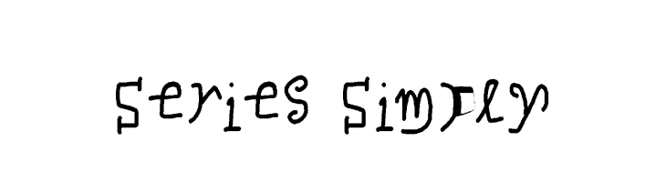 Series Simply  Frei Schriftart Herunterladen