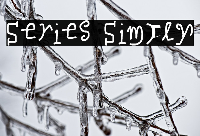 Series Simply Font examples