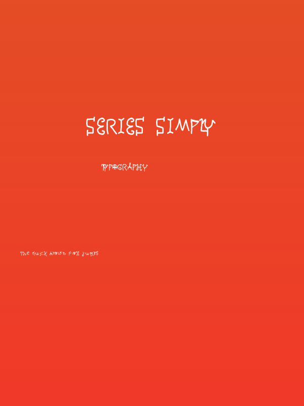 Series Simply Poster