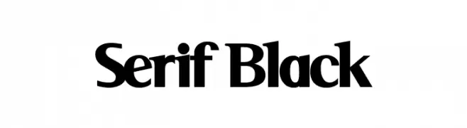 Serif Black  baixar fontes gratis