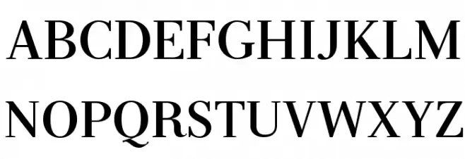 Serif-Bold Schriftart Groß