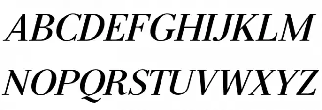Serif-BoldItalic 字体 大写