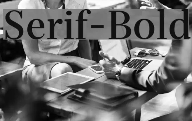 Serif-Bold Font examples