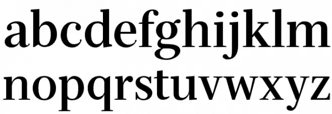 Serif-Bold Caratteri MINUSCOLO