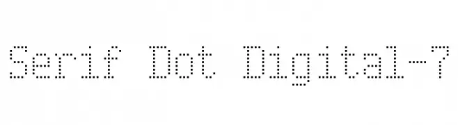 Serif Dot Digital-7  baixar fontes gratis