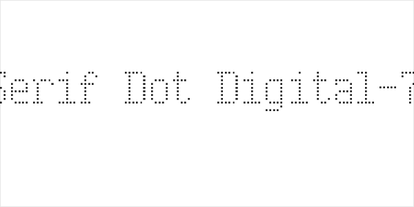 Serif Dot Digital-7 Logo