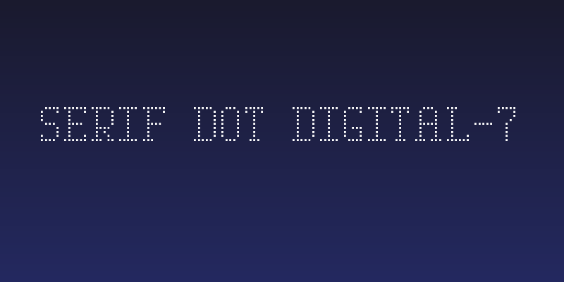 Serif Dot Digital-7 Social Header