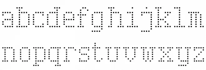Serif Dot Digital-7 字体 小写