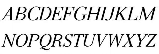 Serif-Italic Шрифта ВЕРХНИЙ