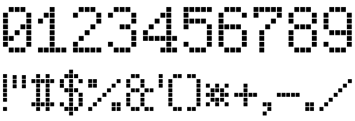 Serif LED Board-7 Font OTHER CHARS