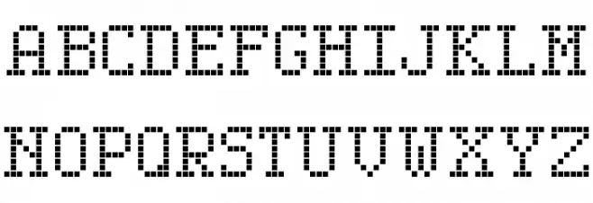Serif LED Board-7 Polices MAJUSCULES