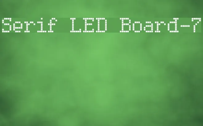 Serif LED Board-7 Example 3