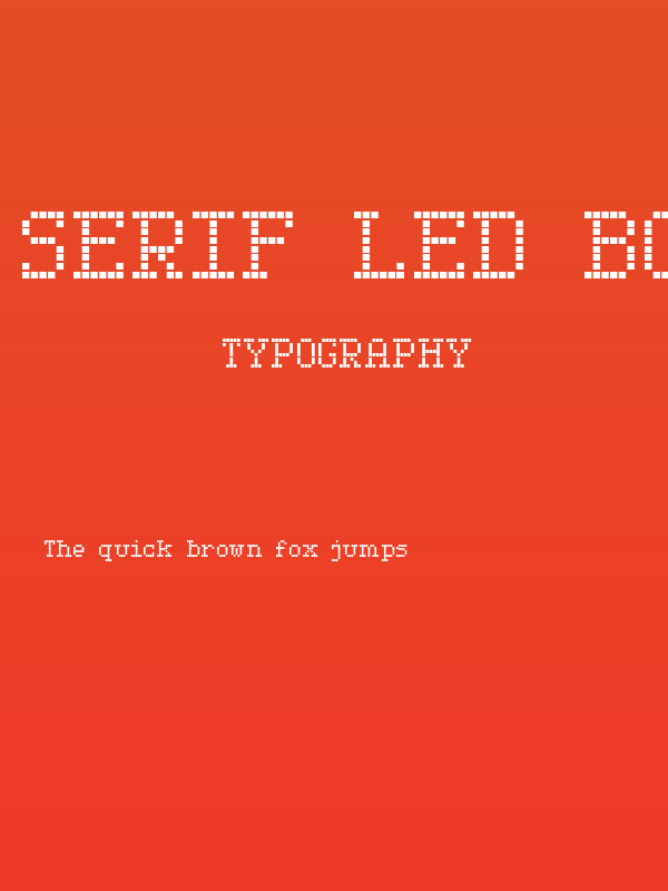 Serif LED Board-7 Poster