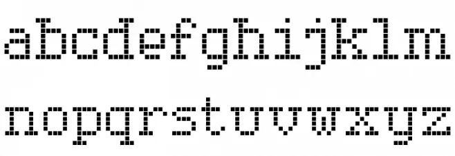 Serif LED Board-7 Polices MINUSCULES
