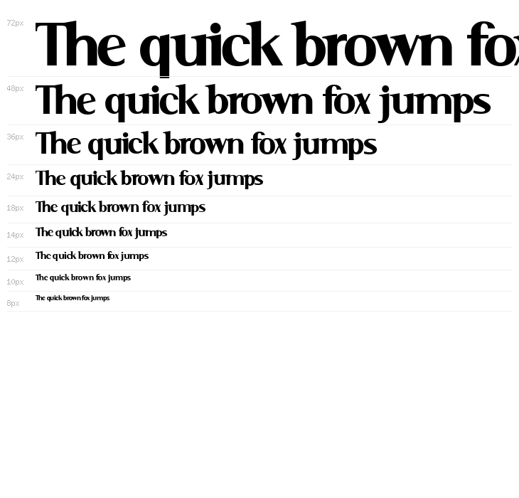 Serif Medium Waterfall