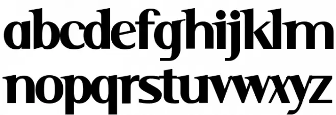 Serif Medium फ़ॉन्ट लोअरकेस