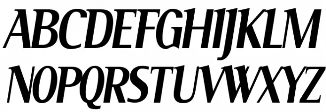 Serif Narrow Italic Fuentes MAYÚSCULAS