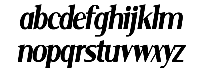 Serif Narrow Italic Шрифта строчной