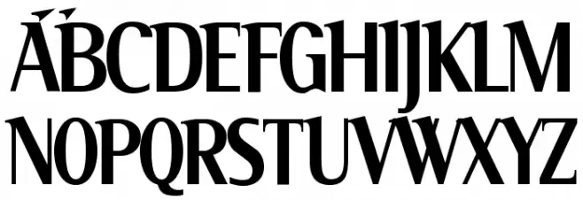 Serif Narrow Polices MAJUSCULES