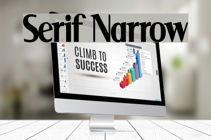 Serif Narrow Шрифта examples