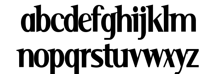 Serif Narrow Шрифта строчной