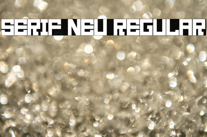 Serif Neu Regular Example 2