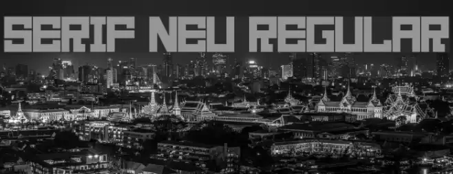 Serif Neu Regular Font examples