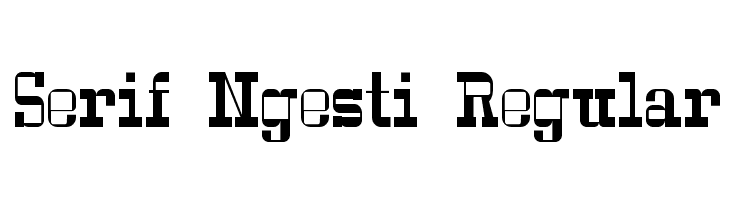 Serif Ngesti Regular Font