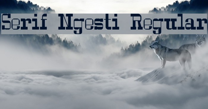 Serif Ngesti Regular Font examples