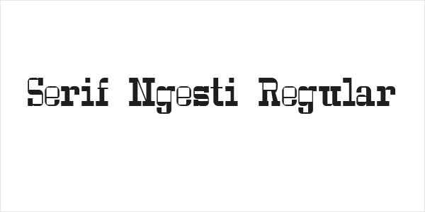 Serif Ngesti Regular Logo