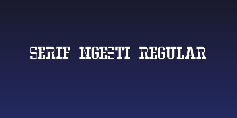 Serif Ngesti Regular Social Header