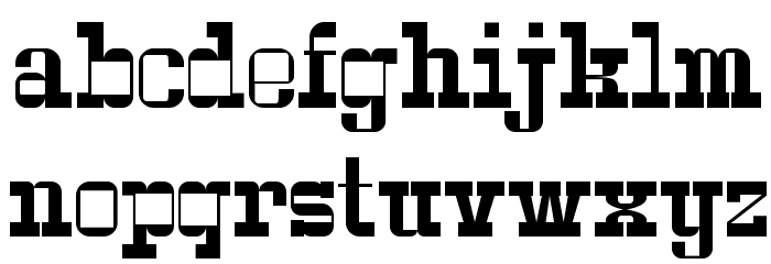 Serif Ngesti Regular Font LOWERCASE