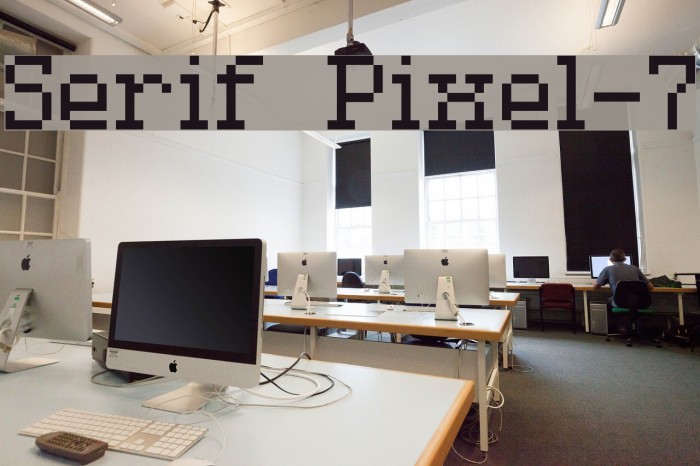 Serif Pixel-7 Font examples