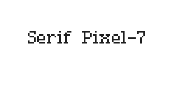 Serif Pixel-7 Logo