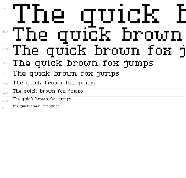 Serif Pixel-7 Waterfall