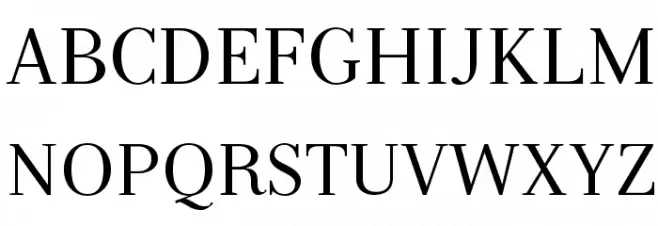 Serif-Regular Caratteri MAIUSCOLE