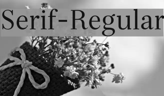 Serif-Regular  examples