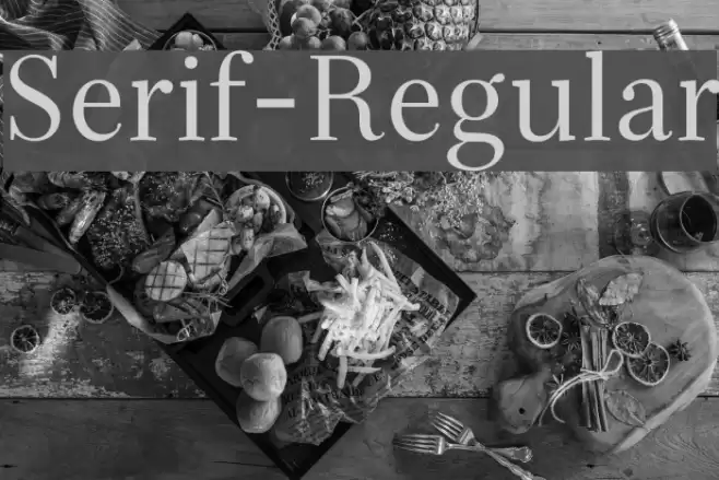 Serif-Regular  examples