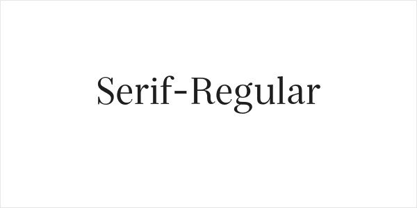 Serif-Regular Logo
