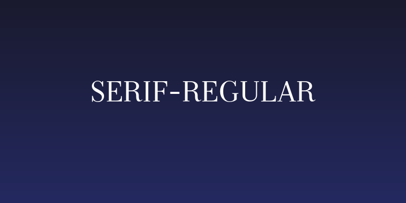 Serif-Regular Social Header