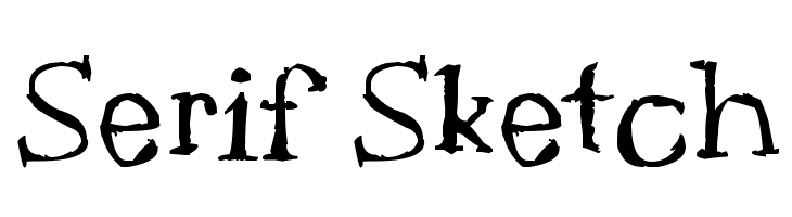 Serif Sketch  Frei Schriftart Herunterladen