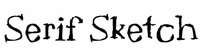 Serif Sketch  Free Fonts Download
