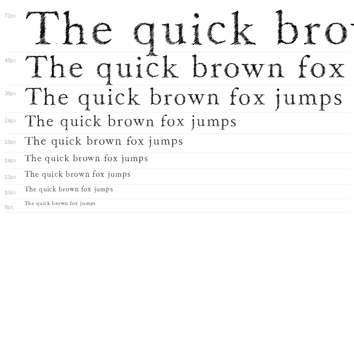 Serif Sketch Waterfall