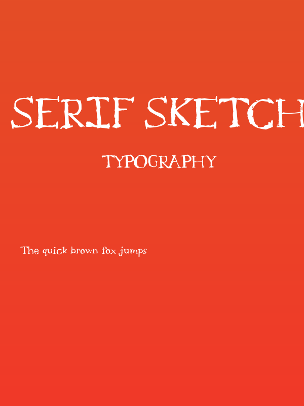 Serif Sketch Poster