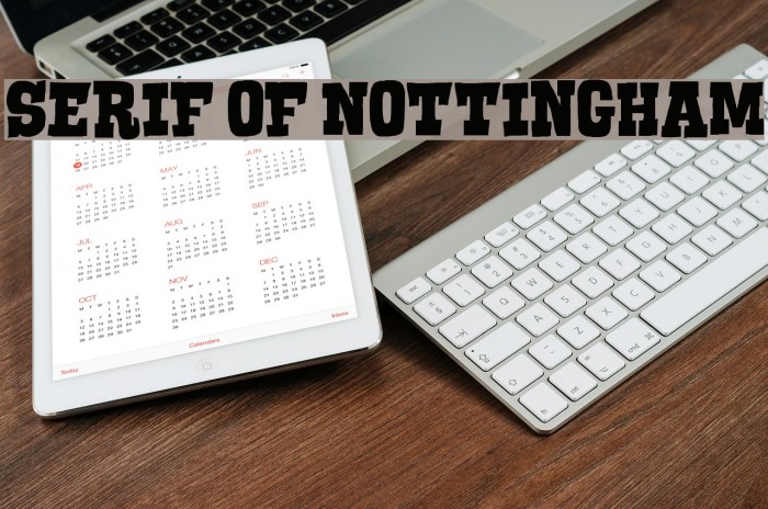 Serif of Nottingham Font examples