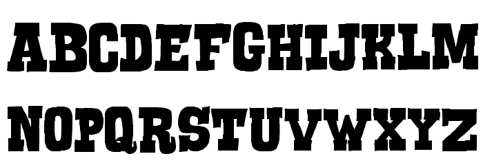 Serif of Nottingham Font LOWERCASE