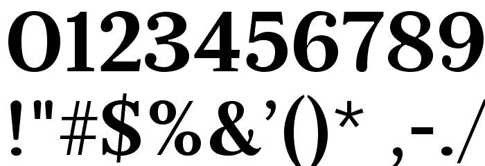 Serif12Beta-Bold Font OTHER CHARS